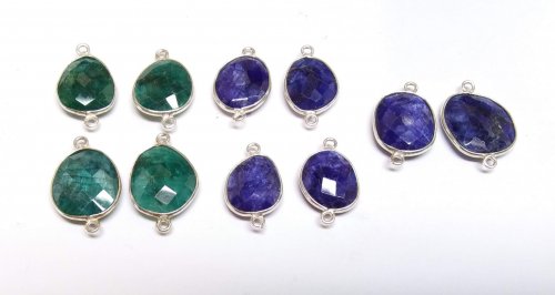 Judy Larson's Diamonds, Emeralds, and Sapphires, Oh My.  - , Contemporary Wire Jewelry, Butane Torch, Soldering, Solder, sapphire earrings